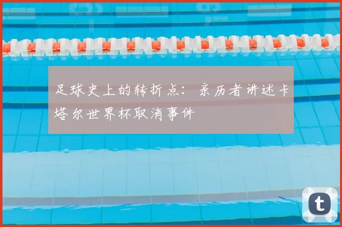 足球史上的转折点：亲历者讲述卡塔尔世界杯取消事件